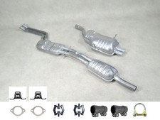 IMASAF Auspuff Set für BMW 3er E46 320 323 328 Mitteltopf + Endtopf