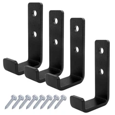 4 Pack 3.5-inch Heavy Duty Steel J-Hook Wall Mount Utility Hook for Garage