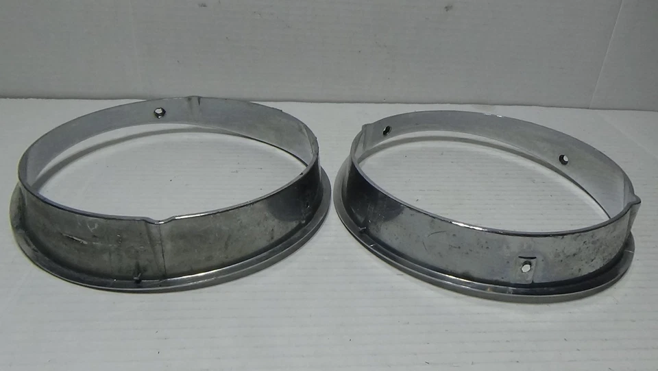 Par de anillos de bisel cromado para faros Jeep Wrangler TJ 1997-2006 Foto 3 de 4