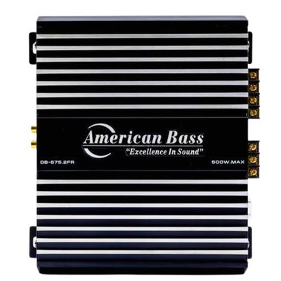 American Bass 2 Channel 500 Watt 2-Ohm 20Hz-190Hz Frequency Amplifier DB-675.2