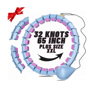 Smart Detachable Weighted Hula Hoop for Women - 2-in-1 Waist & Ab Workout