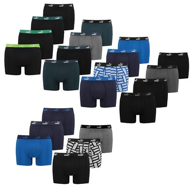 oder PUMA Herren Männer Boxershorts schwarz petrol grau grün