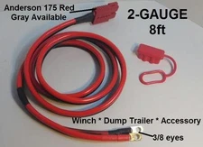 2-GAUGE-8FT Hi-amp UNIVERSAL-QUICK-CONNECT-WIRING-KIT-WINCH-DUMP TRAILER
