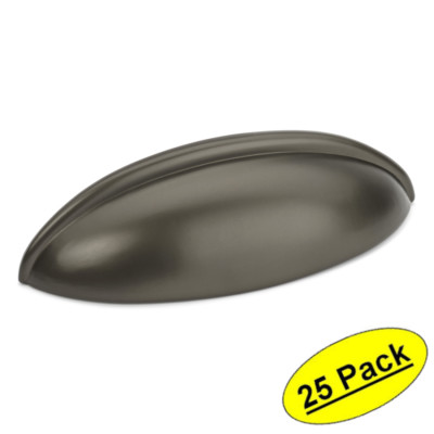 *25 Pack* Cosmas Cabinet Hardware Graphite Bin Cup Pulls #1399GPH