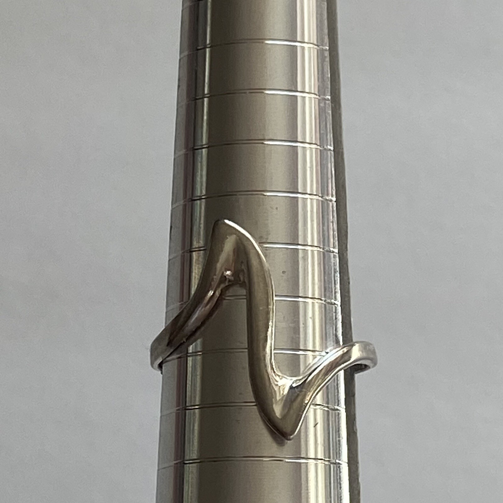 Silver .925 Stackable Wavy Ring - image 5