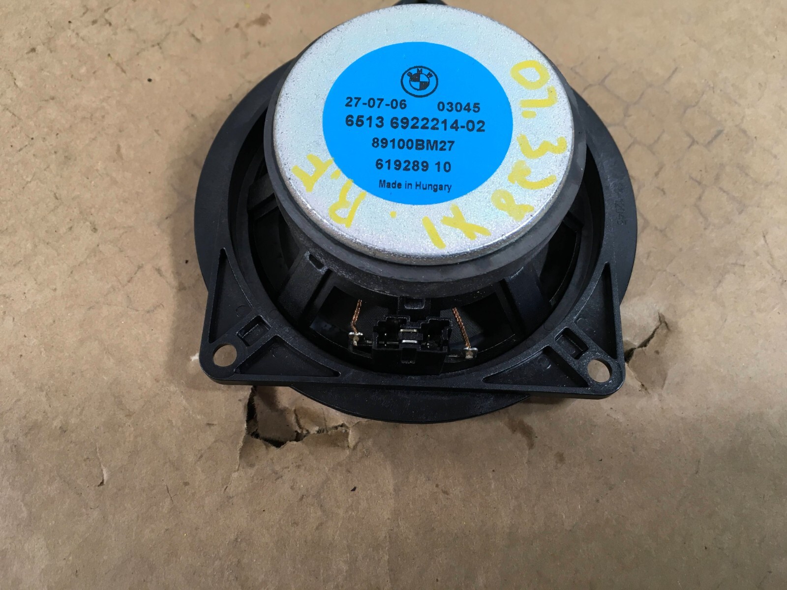 2007 BMW 328i Front Door Speaker Left Right 6513 6922214-02 OEM 06 