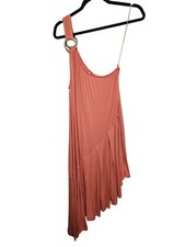 Free People Francesca Dress Coralina One Shoulder Asymmetrical Size Medium-A86