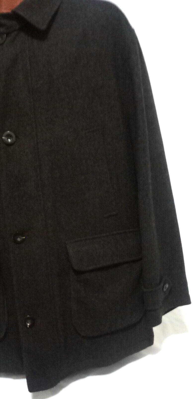 RARE VINTAGE PENDLETON HERRINGBONE DARK BROWN 1OO… - image 11