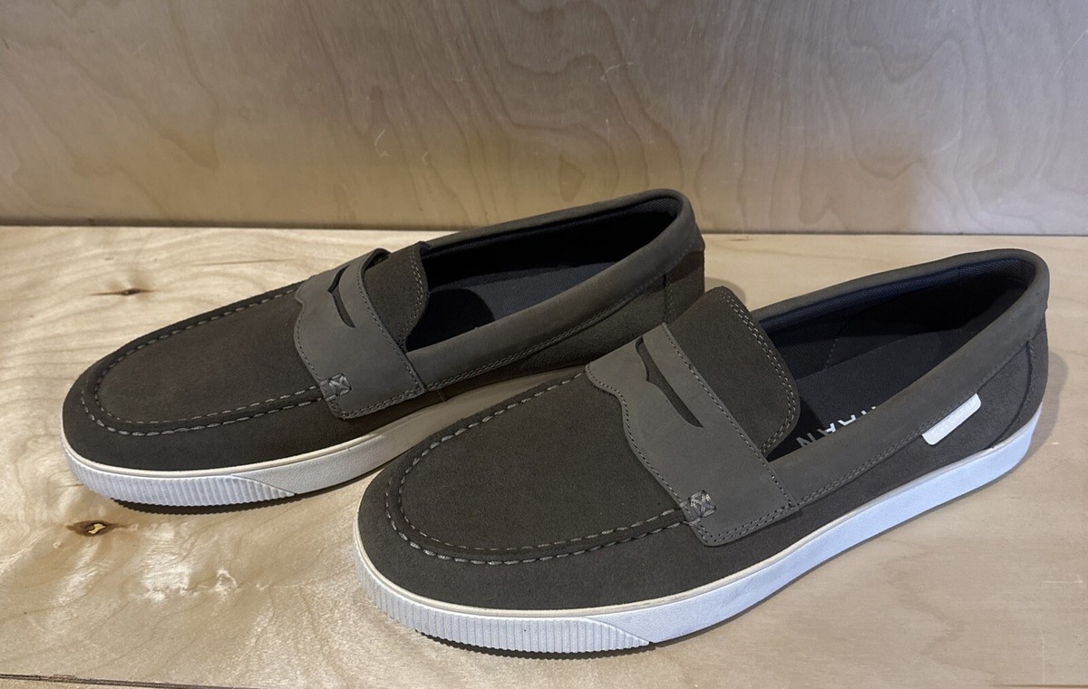 Cole Haan Men’s Nantucket 2.0 Gray Camvas Penny Loafer, Sz 10M, NWOB Men 12M Cole Haan NANTUCKET 2.0 PENNY Loafer Shoes Suede  main image 2