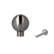 Möbelknopf Schubladenknopf Küchengriff Türgriff Edelstahlknopf Edelstahl ø 20mm