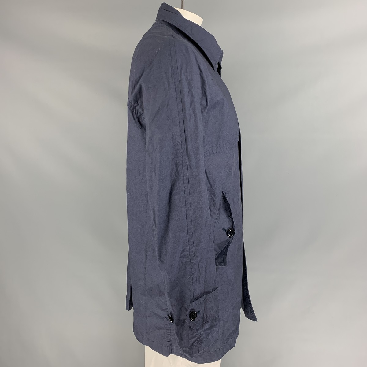 TS(S) Size L / JP4 Navy Cotton Flap Pockets Jacket | eBay