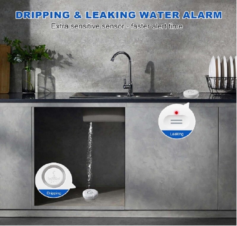 5x Water Leak Detectors WiFi Smart Alarm Sensors