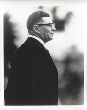 Green Bay Packers Vince Lombardi  8x10 b/w photo working the side lines 