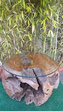 Tisch Kugel Teakholz Unikat Asia Relax Ambiente Deko Terrasse Indonesien Bali