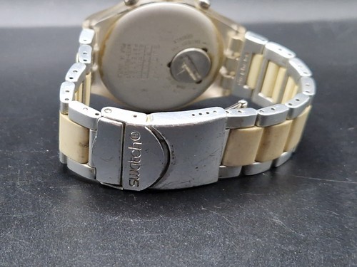 SWATCH 'IRONY' Chronograph Aluminium Mens Swiss Made 44mm Quartz Watch WR FWO - Picture 8 of 20