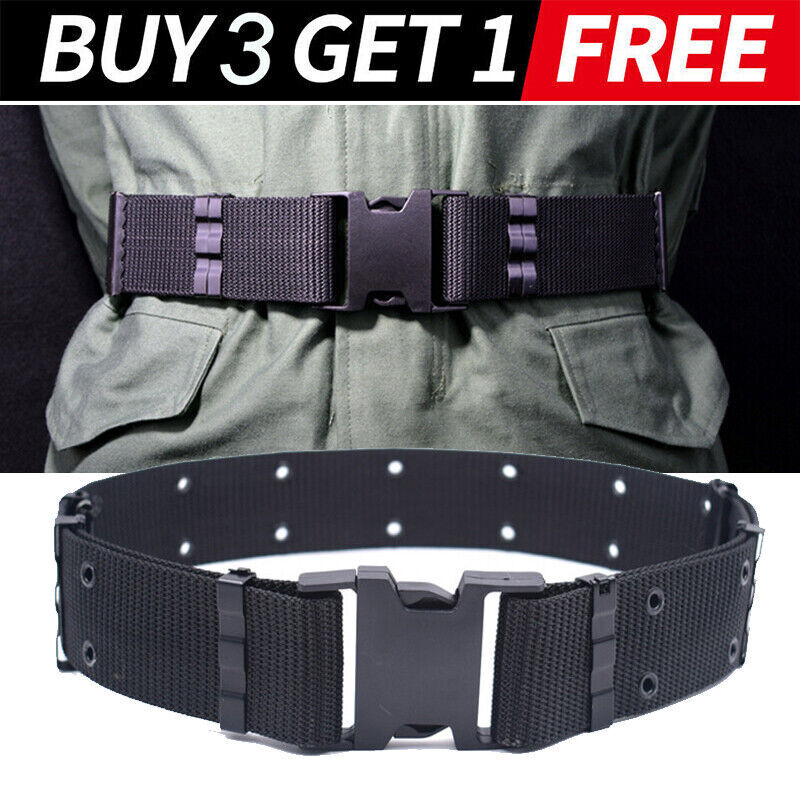 Military Waistband Pistol Belt Tactical Nylon Web Belt Duty Combat Soldier Belt#