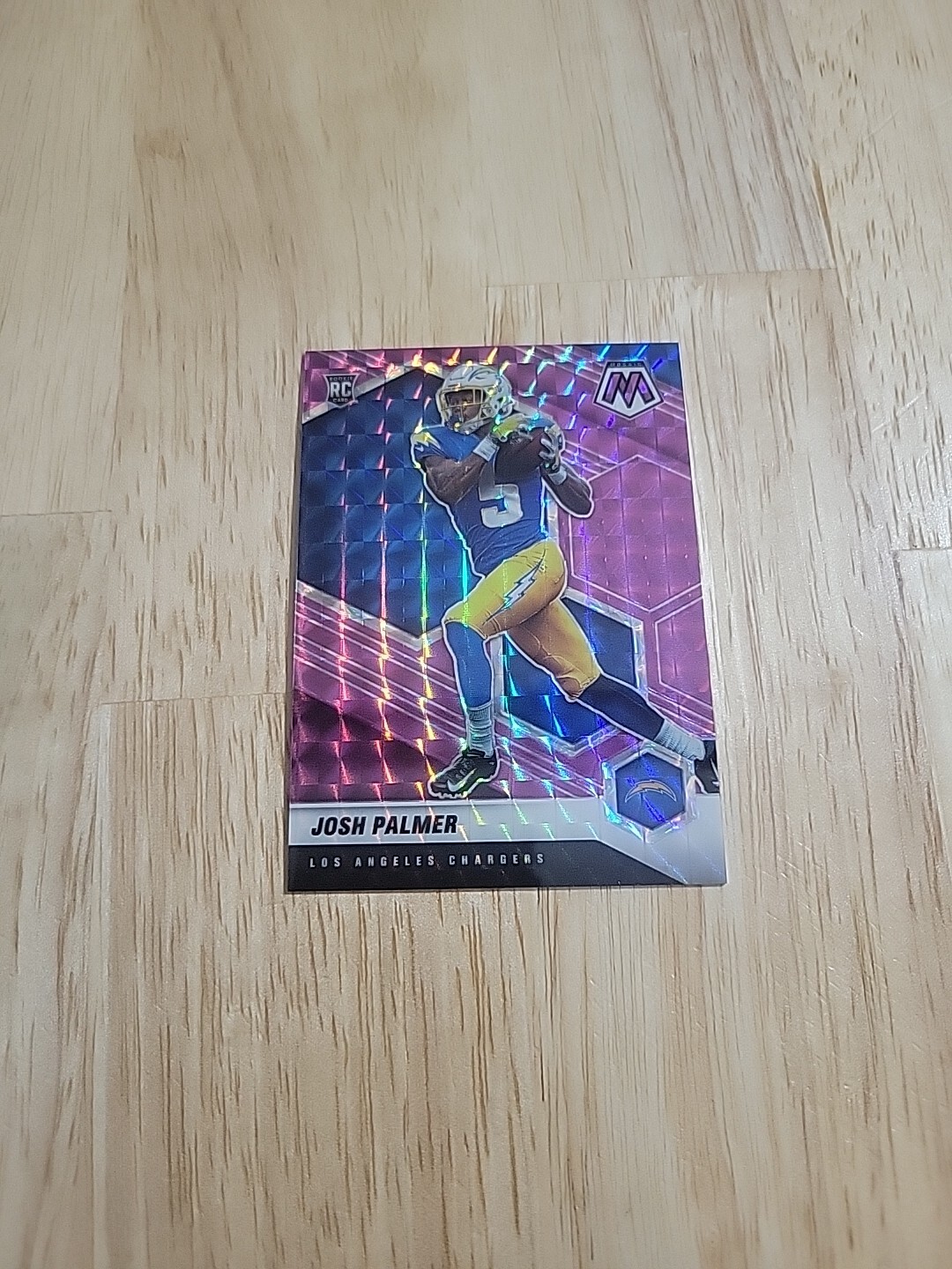 2021 Mosaic JOSH PALMER Purple Prizm /49 #329 Rookie RC Los Angeles Chargers SP