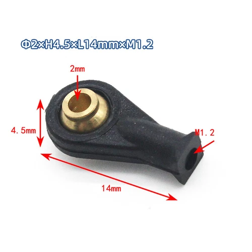 Nylon Link Rod End Ball Joint Ball Head Ball Joint M2~M5 For 1/10 RC Car Boat - Picture 10 of 12