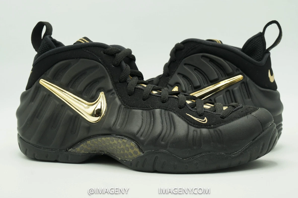 Nike Air Foamposite Pro Black Metallic Gold | eBay
