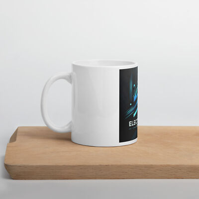 White glossy mug
