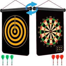 Magnetic Dart Board, Dartboard Set, Sports, Game, Toy, Gifts, for kids, 6 Darts