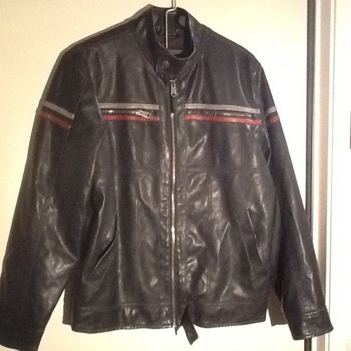 Arizona Jean Co Men's Faux Leather Moto 