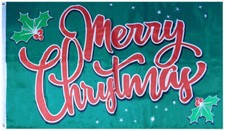 3X5 MERRY CHRISTMAS SEASONS GREETINGS HAPPY HOLIDAYS 5X3 FLAG BANNER 100D R46
