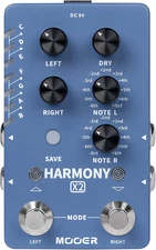 Harmonizer Guitar Effects Pedal up to 12 Pitches Each Pitch Has 11 Harmony Modes