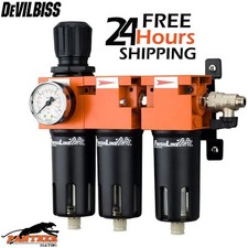 DeVilbiss Finish Line FLRCAC-1 Filter Regulator & Coalescer Filter 3 Stage