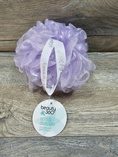 Beauty 360 Soft  Delicate Cleansing Bath Shower Pouf Purple