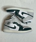 Nike Air Jordan 1 Mid Shoes Oxidized Green White Grey FQ7720-103 Men’s Size 10.5