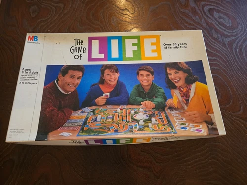 Vintage "The Game of Life" Board Game by Milton Bradley - 1991 Ed