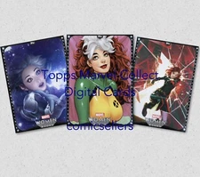 Topps Marvel Collect Women of Marvel 23 S16 - 3 Card Black Rare Set [Digital]