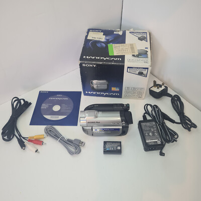 Sony Handycam DCR-DVD450 Hybrid Plus Camcorder + Accessories.