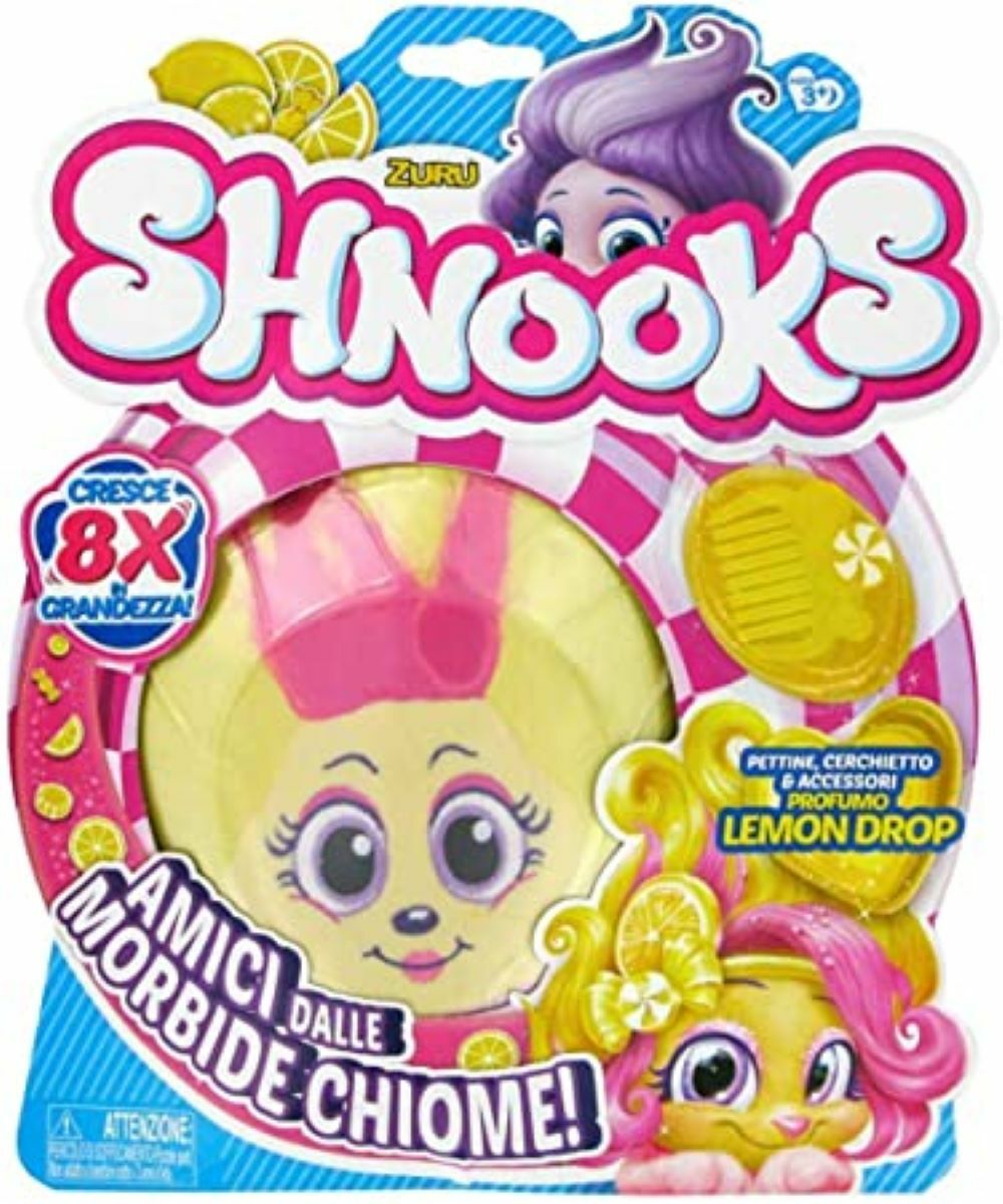 Zuru Shnooks LuLu Soft Plush Toy with Accessories - Lemon Drop