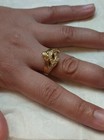 18k Breaking Wave Design Ring, Matching Nice  Diamonds Size 8, 6.95 Grams! — photo 4