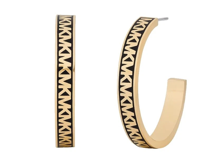 Negro de acero inoxidable Michael Kors Joyería de Moda