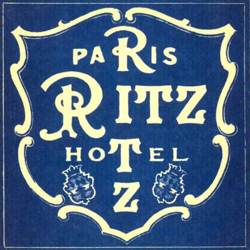 Vintage Paris Ritz Hotel Reprodukcja Metalowy znak DARMOWA WYSYŁKA - Zdjęcie 1 z 1
