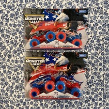 Monster Jam Stars Stripes 1.64 Truck Set Grave Digger Digatron El Toro Loco Meg