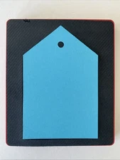 Sizzix Large Red Original Die Cutter ~ TAG, SUPER TRADITIONAL ~ Craft Paper Cut