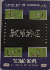 PLEASE LET ME COMEBACK PL16 2026 Bo Jackson Battle Arena Tecmo Bowl Play SSP