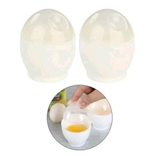 Microwave Egg Poacher Set of 2 Dishwasher and Freezer Safe BPA Free Eddingtons