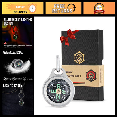 Aesthetic Mini Compass - Waterproof Pocket Compass for Hiking, Survival ...