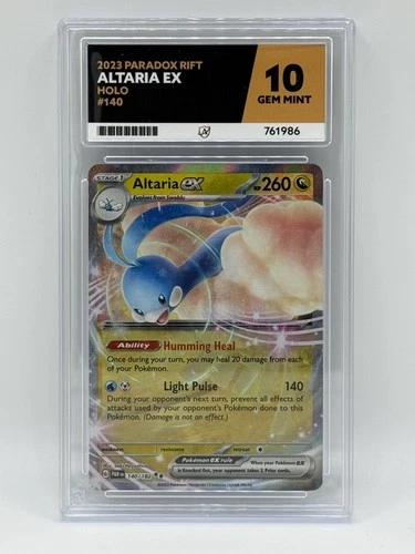 Ace 10 Altaria Ex 140/182 Paradox Rift Holo Pokémon TCG Card