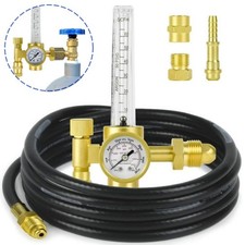 Flow Meter Regulator Argon CO2 Mig Tig Welding Flowmeter Gas Gauge Welder  Hose