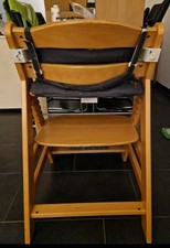 Kinderhochstuhl aus Holz von HAUK Mit Babyschale und Essenstray + Sitzkissen