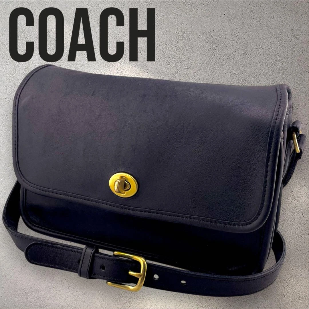 Coach 258 borsa vintage a scomparto nera made in USA borse a tracolla dal Giappone