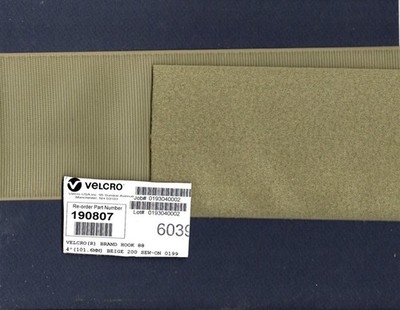 Desert Tan 12'' X 4'' Velcro Brand Velcro Brand Hook Loop Squadron Jacket Patch