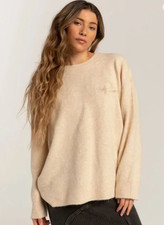 Urban Outfitters Ivory Womens Size Large Long Sleeve Crew Neck Pullover Sweater