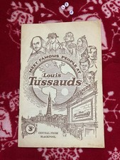 Vintage LOIS TUSSAUDS CENTRAL PIER BLACKPOOL EXHIBITION GUIDE